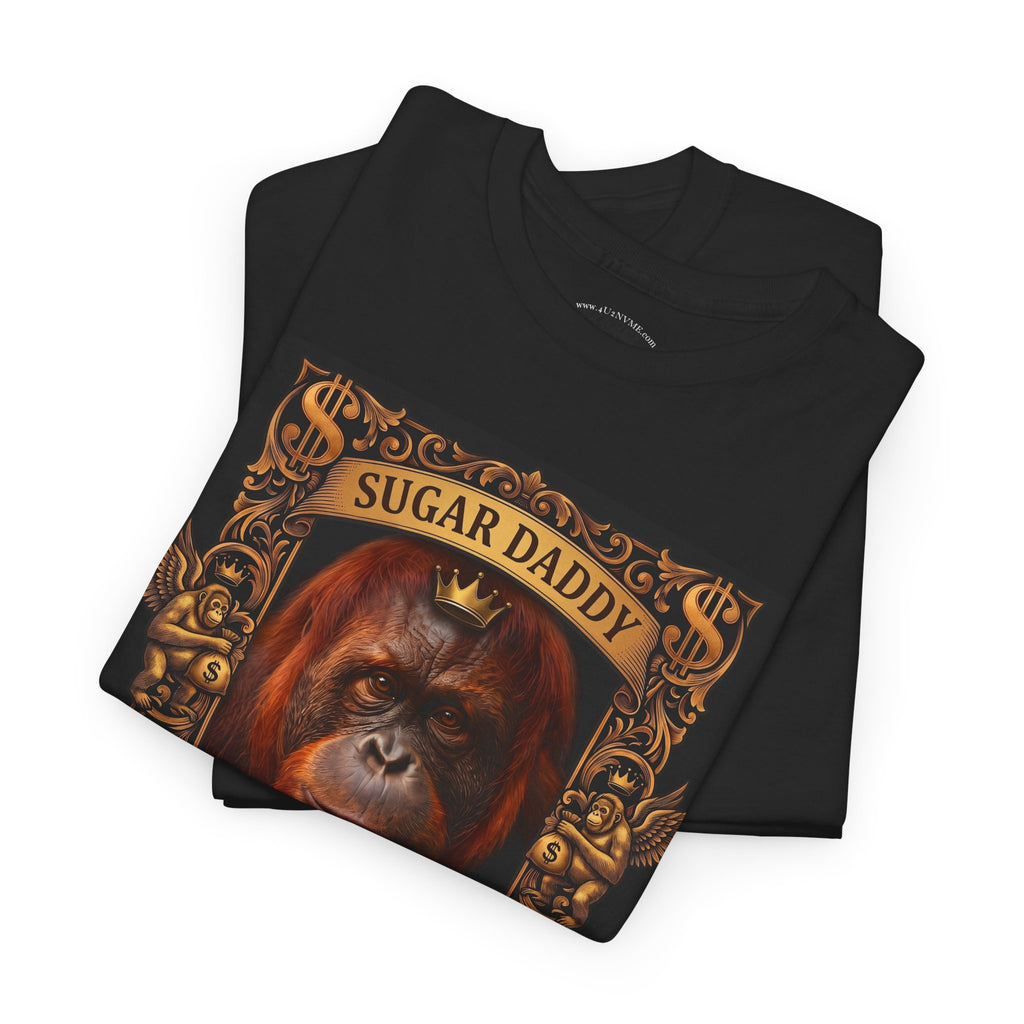 “Sugar Daddy Now Hiring” Graphic Tee — Funny Vintage Orangutan Poster T-Shirt