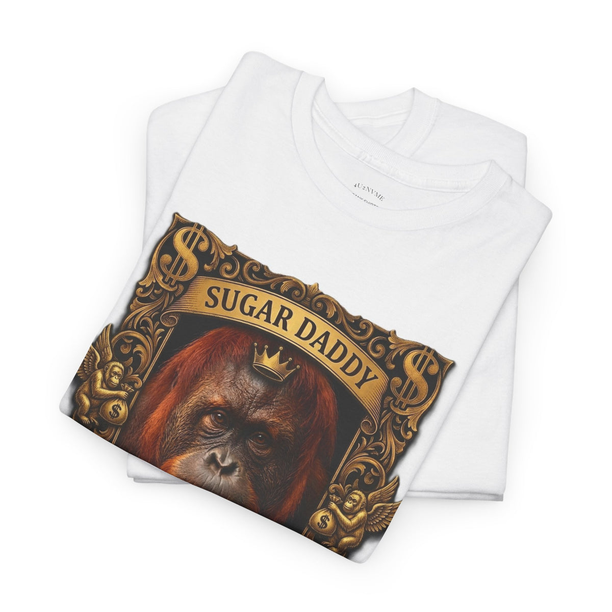“Sugar Daddy Now Hiring” Graphic Tee — Funny Vintage Orangutan Poster T-Shirt