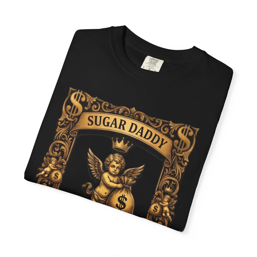 Sugar Daddy Now Hiring T-Shirt — Funny Vintage Cherub Design with QR Code